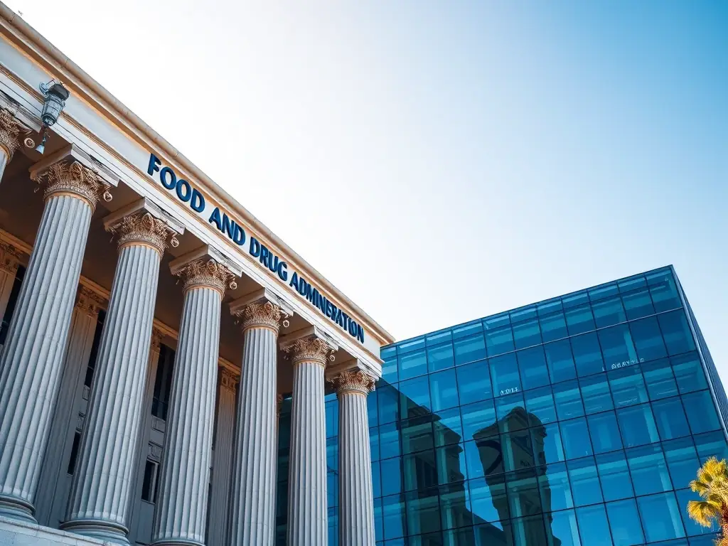 An image of the FDA (Food and Drug Administration) headquarters building in the United States, symbolizing regulatory oversight and compliance in the vape industry.