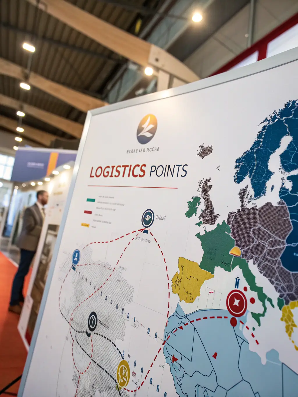 A visual representation of a global logistics network, illustrating the efficient transportation and delivery of vape products through Ecigator Factory's logistics assistance.